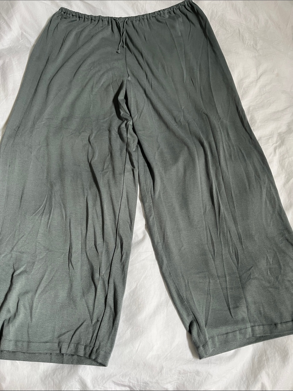 Vince. Rayon Wide Leg Stretchy Lounge Pants Blue/Grey neutral quiet luxury